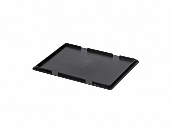 Kunststof oplegdeksel 400x300mm - zwart